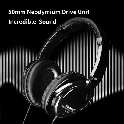 Takstar HD2000 Wired Over Ear Headphones Studio Monitor DJ Headset with 50mm Driver, HiFi Stereo Sound for Recording, Mixing, Guitar, Piano & PC