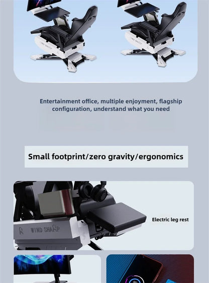 Zero Gravity Gaming Chair Ergonomic Office Chair, Multifunctional Computer Chair with Reclining Cockpit Design, Comfortable Office Gaming Chair