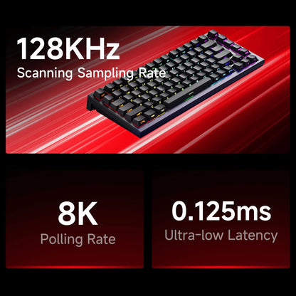 AKKO TAC75 HE Magnetic Switch Keyboard 75% Gaming Keyboard with Rapid Trigger, 8K Polling Rate, RGB Wired Custom Mechanical Keyboard for Esports