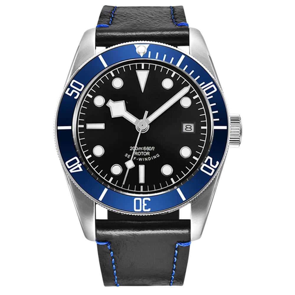 Luxury Customizable Logo Waterproof Japan nh35 Automatic Mechanical Wristwatch Full Steel Sapphire Men Watch Dress Male Clock