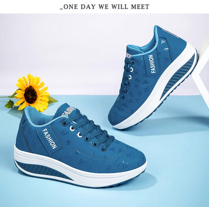 Women Sneakers Fashion Women Vulcanized Shoes High Quality Flats Shoes for Women Walking Platform Plus Size Zapatillas Mujer