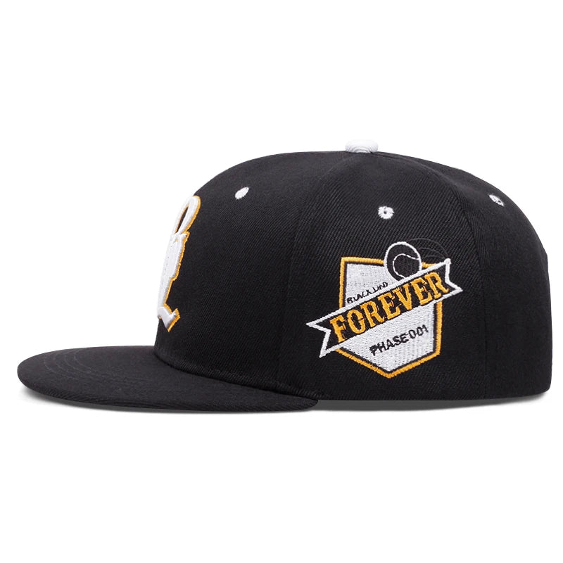 Trendy New LPL Side FOREVER Men's Street Hip Hop Hat Skateboard Hat Women's Outdoor Leisure Sunshade Hat Flat Edge Baseball Hat