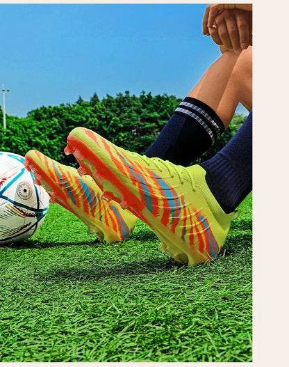 New Men Football Boots Sport Ultralight Non-Slip Outdoor Adult Cleats Match Unisex Soccer Shoes Comfortable Grass High-quality