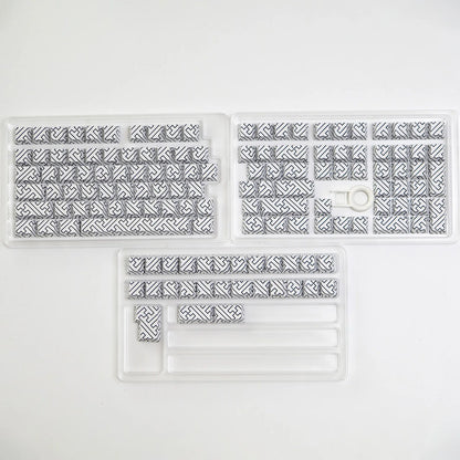 KYOMOT 135 Keys PBT Side Print Keycap Double Shot Cherry Profile Shine Through Keycaps for MX Switch Games Mechanical Keyboard