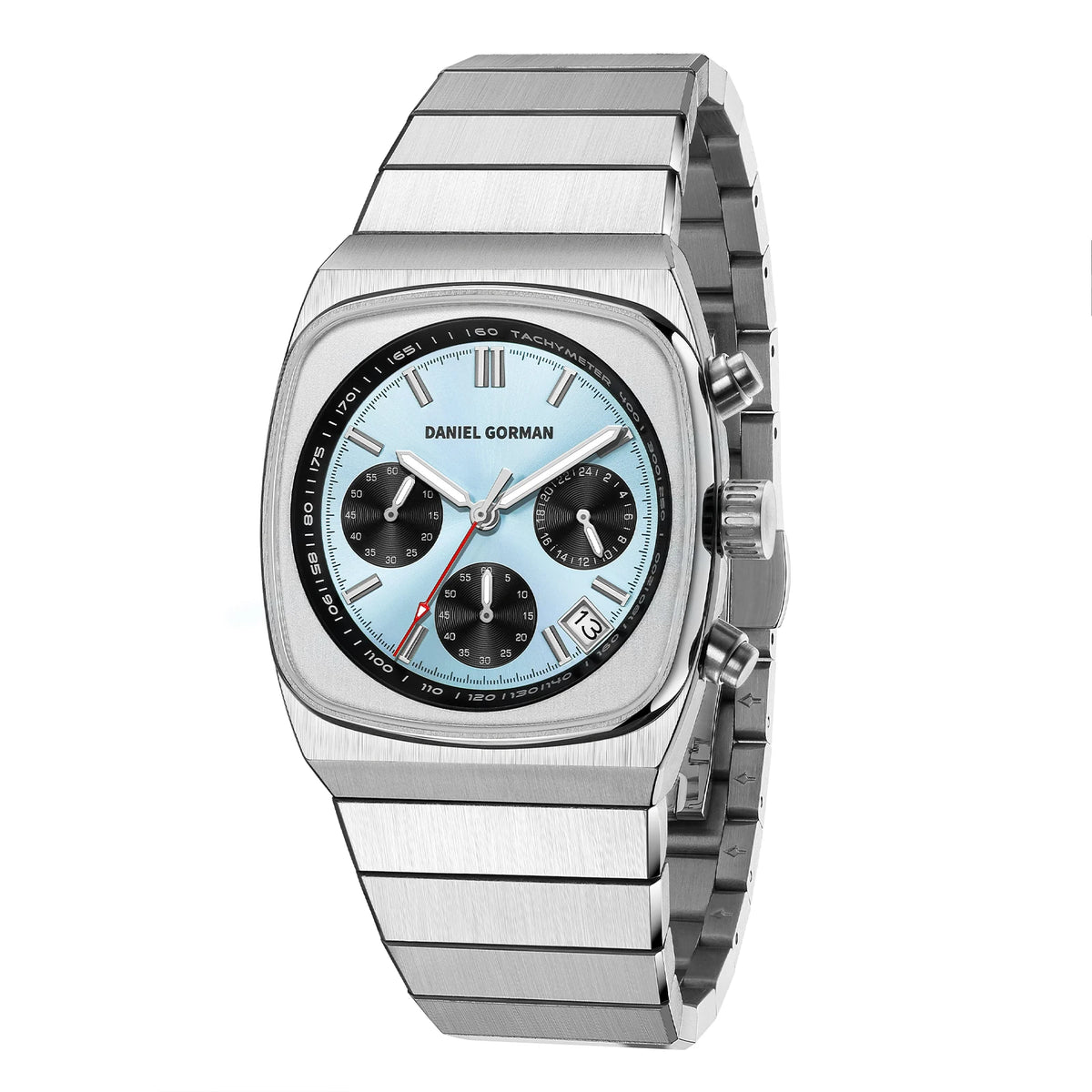 Horloge voor mannen in roestvrij staal Case Shape: Round Case