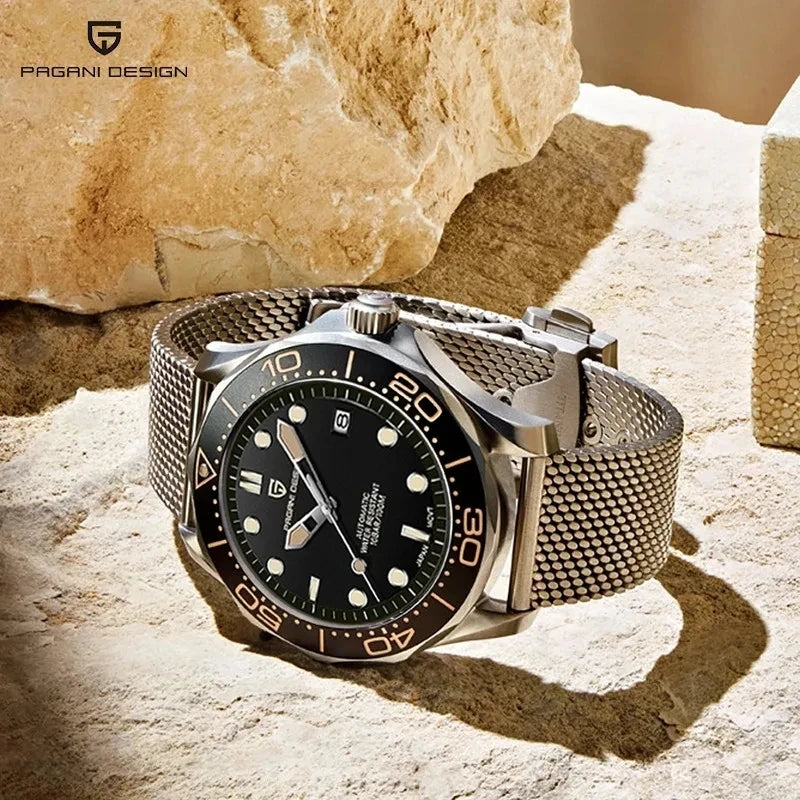 PAGANI DESIGN Men Watches 2026 New 007 Retro Luxury Automatic Watch For Men Mechanical Wristwatch Men Stainless steel Waterproof