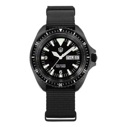 Watchdives WD1980 V3 38mm Men Watch Vintage VH31 Ronda 515 Sweep Seconds Quartz Movement Watches Luminous Sapphire Wristwatch