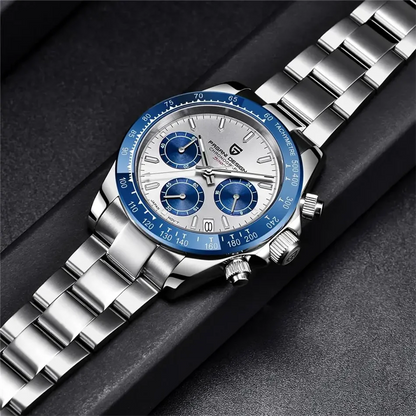 New PAGANI DESIGN PD1644 Luxury Men's Quartz Watch Automatic date Wristwatches Sport 100m Waterproof Chronograph Men Gift