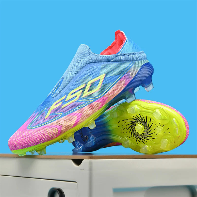 Nové pánské fotbalové boty na trávu pro dospělé, protiskluzové kopačky, ultralehké sportovní sálové boty, FG turf futsal, pohodlné