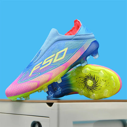 Nové pánské fotbalové boty na trávu pro dospělé, protiskluzové kopačky, ultralehké sportovní sálové boty, FG turf futsal, pohodlné
