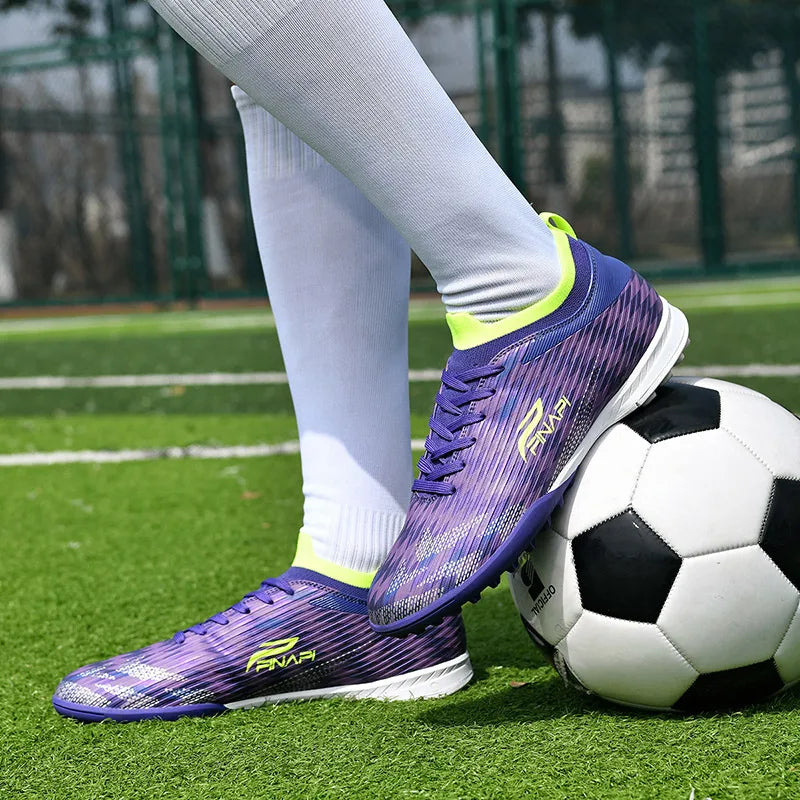 New Men High-quality Soccer Shoes Cleats Match Indoor Hot-selling Outdoor Football Boots Grass High-top Futsal Non-Slip Sneakers