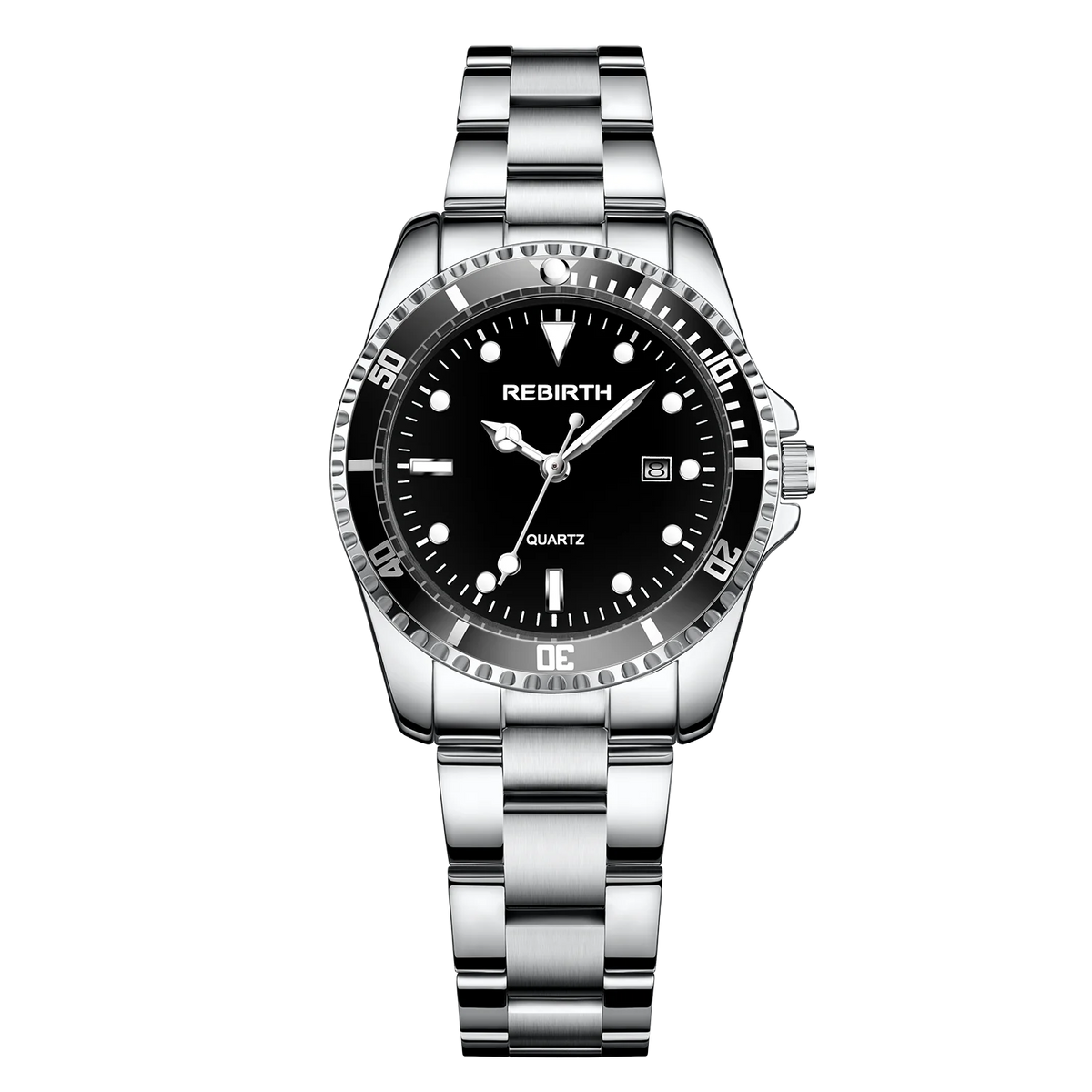 Women's Stainless Steel Strap Elegant Business Classic Date Quartz Watch