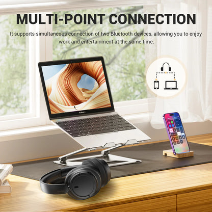 OneOdio Bluetooth 5.3 Wireless Headphones Over Ear Bass Mode Headset with Mic, 90H Playtime Foldable Bluetooth Headphones