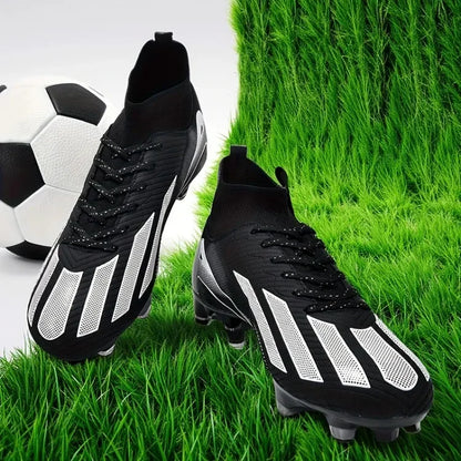 Men New TF Football Boots Sneakers Society Turf Grass Ultralight Male Soccer Shoes Comfortable Ankle Football Shoes Futsal Fast