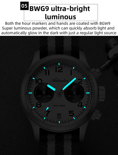 Uhr für Männer aus Edelstahl, 316L Edelstahl Gehäuse Form: Rund