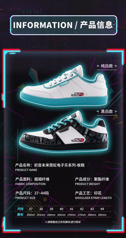 Moeyu Hatsune Miku Shoes for Women Men Vocaloid Cosplay Anime Man Sneakers Tennis Lace Up Sport Athletic Running Casual Shoes