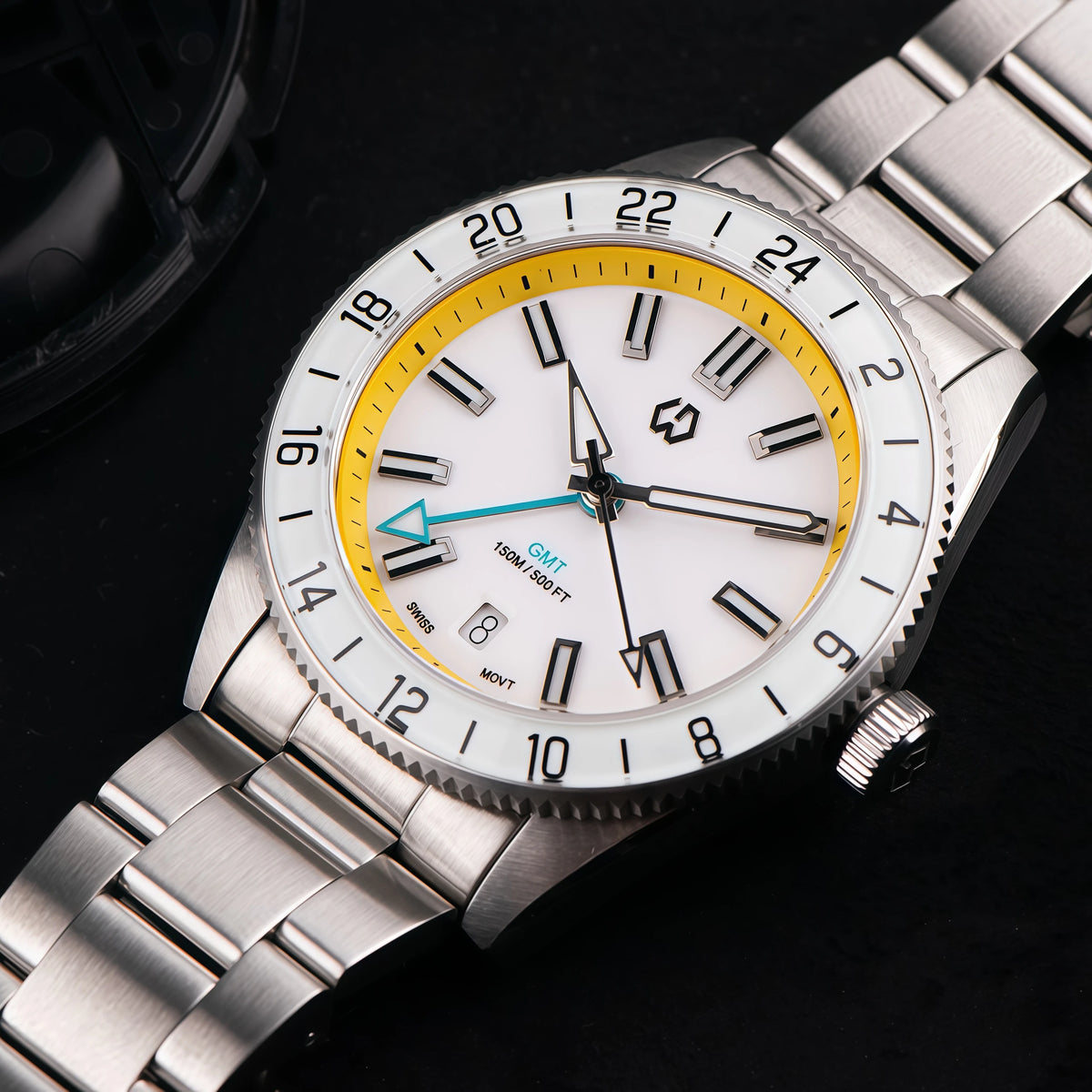 WSD9025 New man's Automatic Watch Quartz Swiss Movement BGW9 Luminous Bezel 4-Pin GMT 150 Meters Waterproof Diving