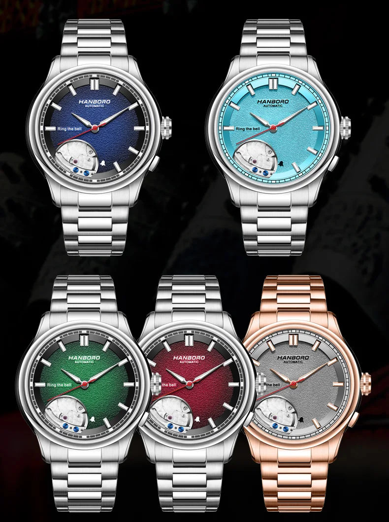HANBORO Chime Series Modified Movement Men's Personalized Automatic Mechanical Watch