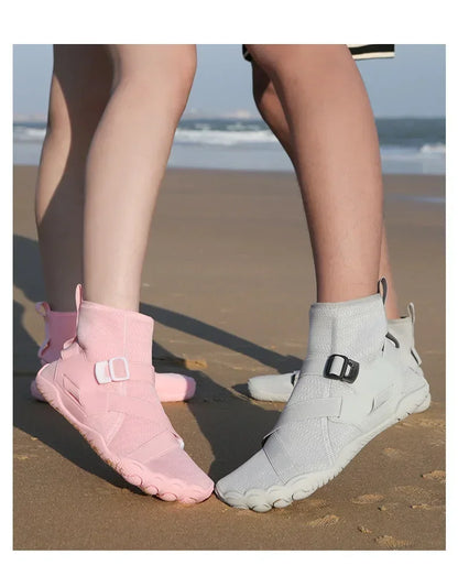 Outdoorové sportovní brodicí tenisky na turistiku, unisex plavecké boty do vody, vysoké barefoot aqua boty na pláž, fitness, potápění a surfování, sandály