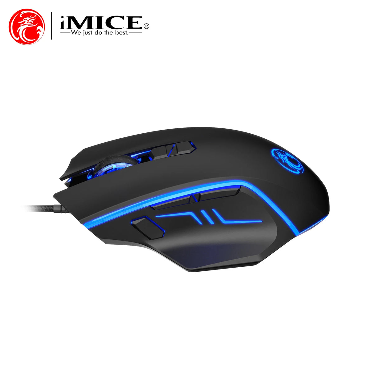 USB Wired Gaming Mouse RGB Backlit High Precision Optical Mouse, 8-Button 7200 DPI Gaming Mouse for PC, Laptop, Office & Home