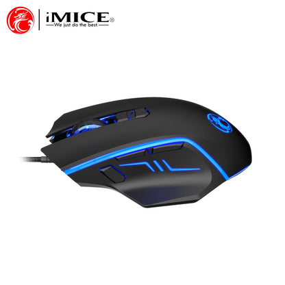 USB Wired Gaming Mouse RGB Backlit High Precision Optical Mouse, 8-Button 7200 DPI Gaming Mouse for PC, Laptop, Office & Home