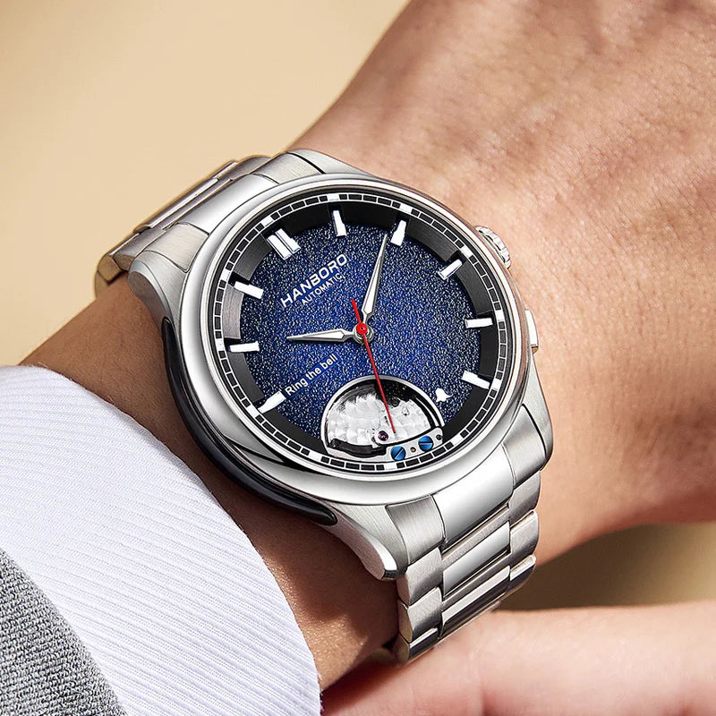 HANBORO Chime Series Modified Movement Men's Personalized Automatic Mechanical Watch