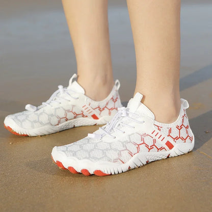 Women Men Aqua Shoes Upstream Wading Water Sneakers Quick Dry Beach Barefoot Outdoor Upstream Wading Water Sports Swimming Shoes