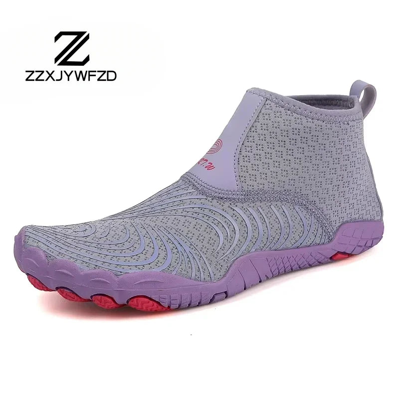 Outdoorové sportovní brodicí tenisky na turistiku, unisex plavecké boty do vody, vysoké barefoot aqua boty na pláž, fitness, potápění a surfování, sandály