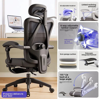 UVR Ergonomic Office Chair Adjustable Height Swivel Executive Chair with Armrest, Comfortable Gaming Desk Chair for Home Office & Work