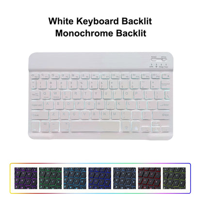 10inch Backlight Bluetooth Keyboard Mouse For IOS Android Windows,Backlit Keyboard For iPad,Wireless Teclado For Samsung Tablet