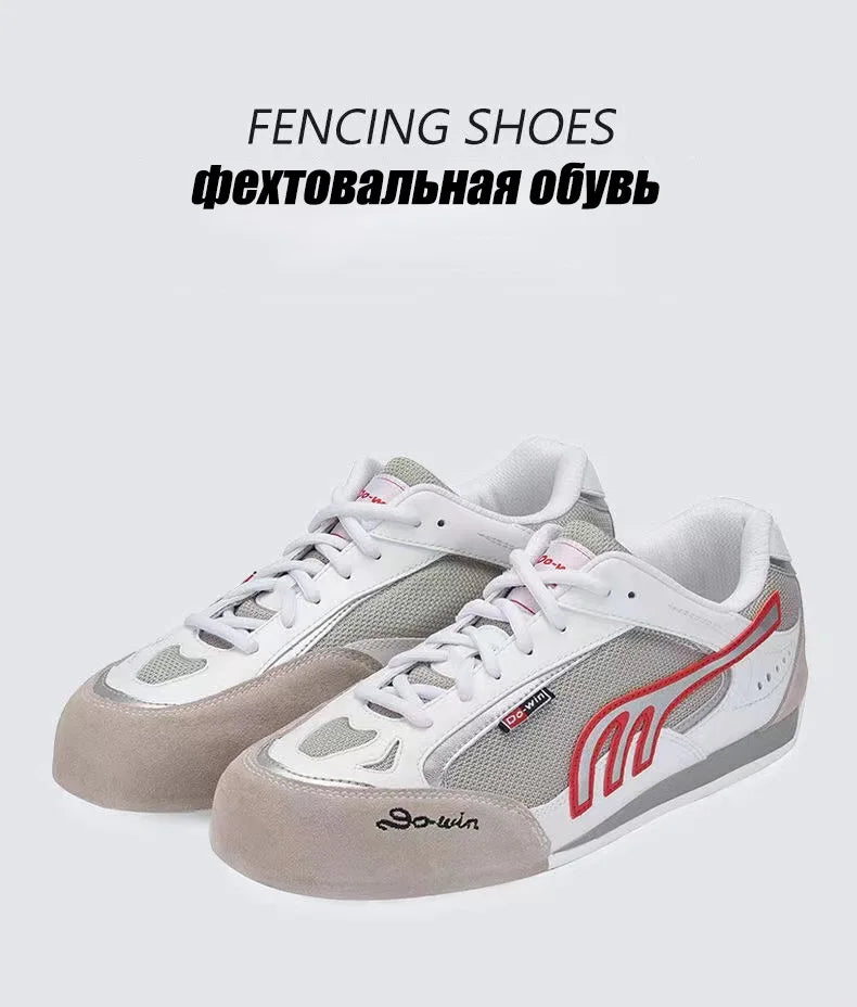 Pro Do-win Fencing Shoes Kids Adults Professional Fencing Shoes Anti-Slippery Sneakers Lightweight Genuine Leather Competition