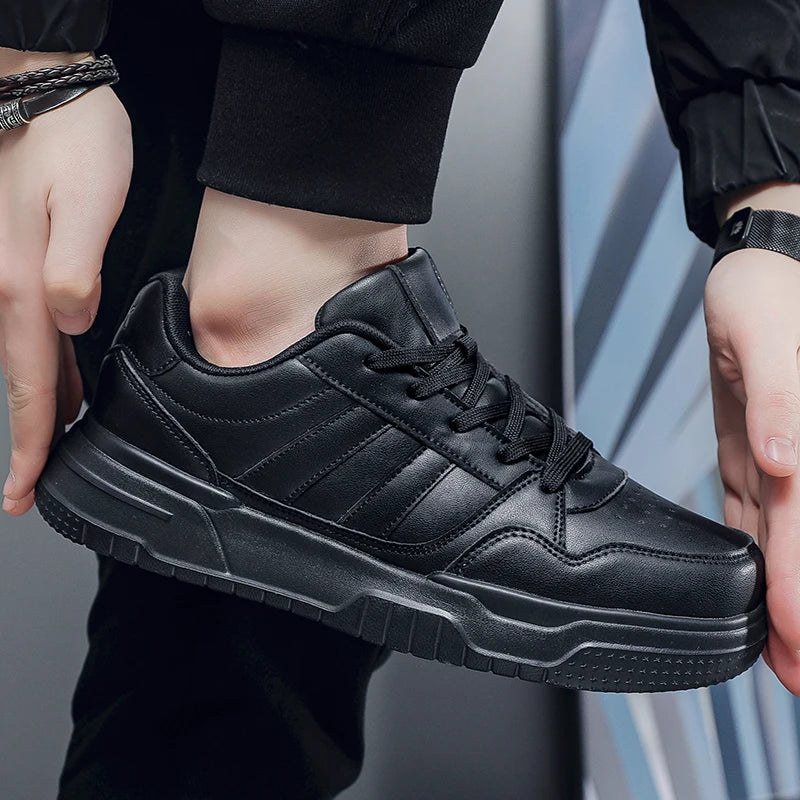 Plus Big Size 50 51 52 Mens Leather Sneakers Casual Sports Shoes Flat Skateboard Shoes Hot Sale For Dropshipping