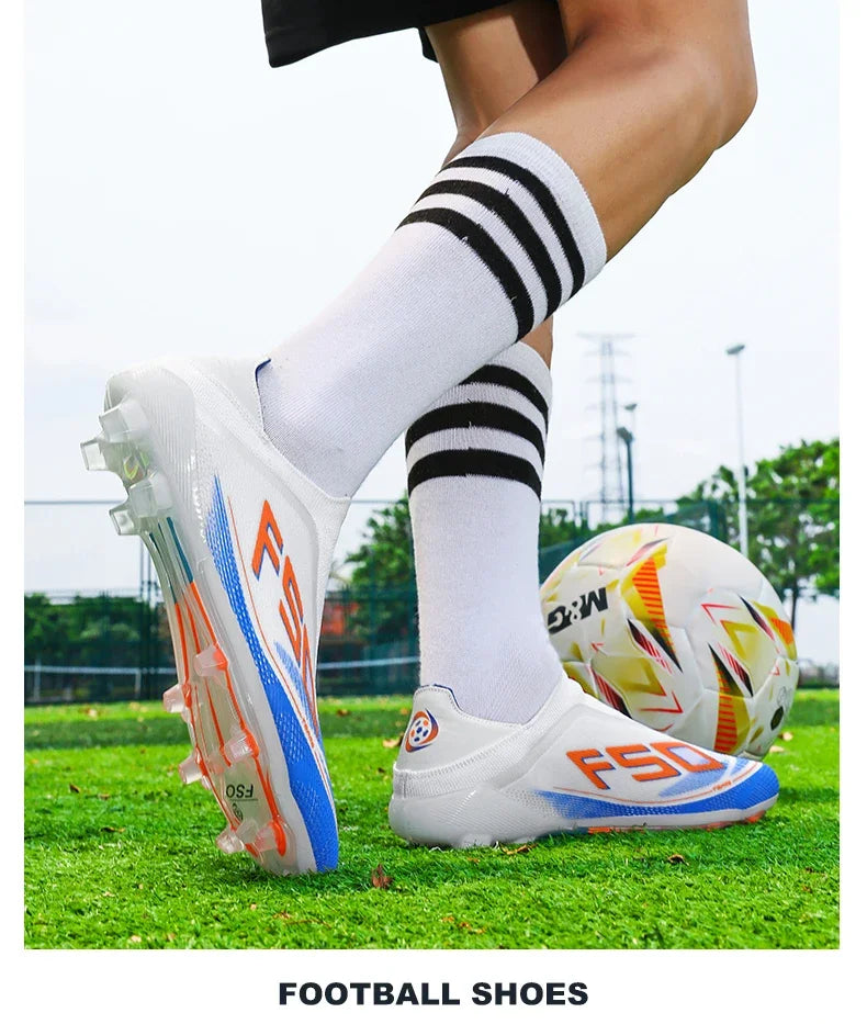 New Men Football Boots High-quality Soccer Shoes Sneakers Match Indoor Non-Slip Grass Cleats High-top Futsal Hot-selling Outdoor