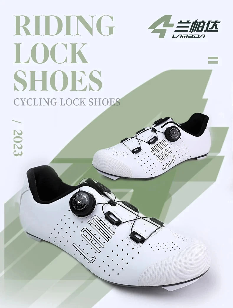 LAMEDA Pro Cycling Shoes Lock Shoes Road Bike Men and Women Hard Sole Bicycle Special Cycling Shoes MTB Bicycle Team Lock Shoes