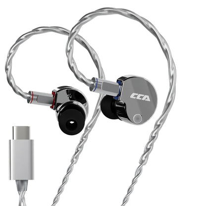 CCA Phoenix HiFi Earphones Dynamic Drive LCP Diaphragm Earphones Noise Cancelling Replaceable 2PIN Cable Gaming Wired Earphone