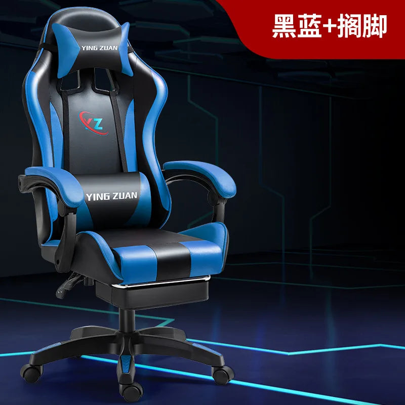 Ergonomic Gaming Chair for Computer Desk with Lumbar Support, High Back Mesh Reclining PC Chair, Adjustable Armrests for Office & Home