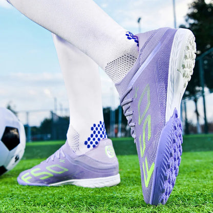 Ultralight Outdoor Sport Men's Soccer Shoes Training Football Sneakers for Youth Turf Soccer Cleats Cleats Non-Slip