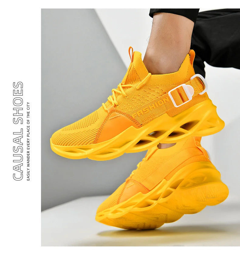Men Shoes Breathable Fashion Mesh Running Shoes Man High Quality Unisex Light Tennis Baskets Athletic 2023 Sneakers for Men