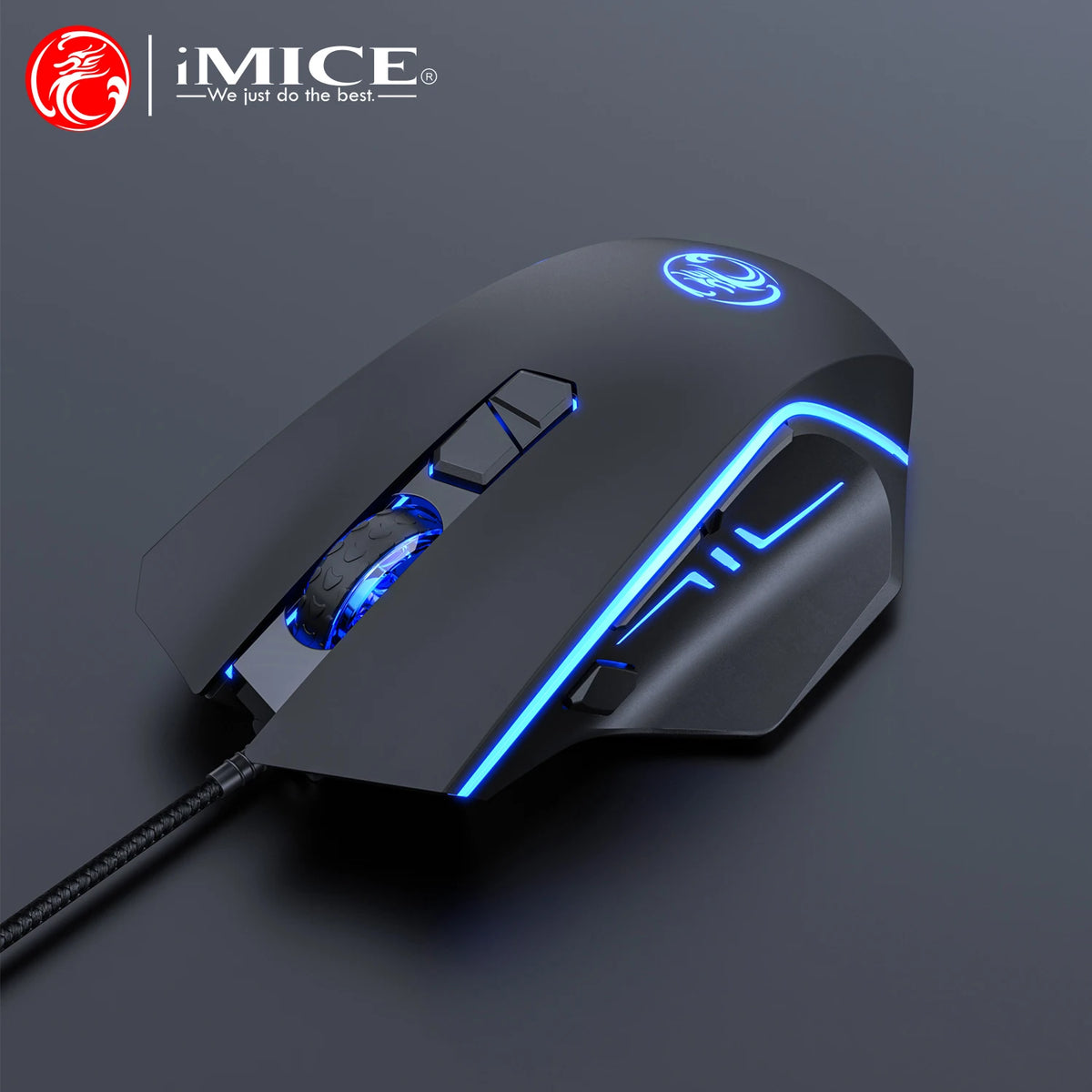 USB Wired Gaming Mouse RGB Backlit High Precision Optical Mouse, 8-Button 7200 DPI Gaming Mouse for PC, Laptop, Office & Home