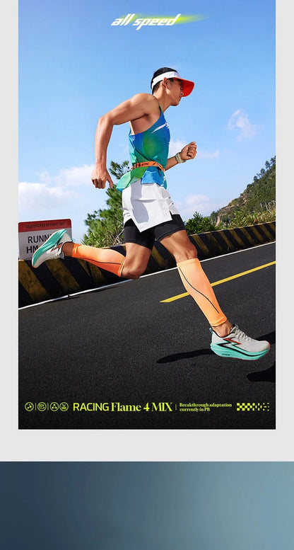 361 Degrees Flame 4.0 MIX Men Running Shoes Carbon Plate Racing Marathon Stable Rebound Wear-resistant Male Sneakers 672512204