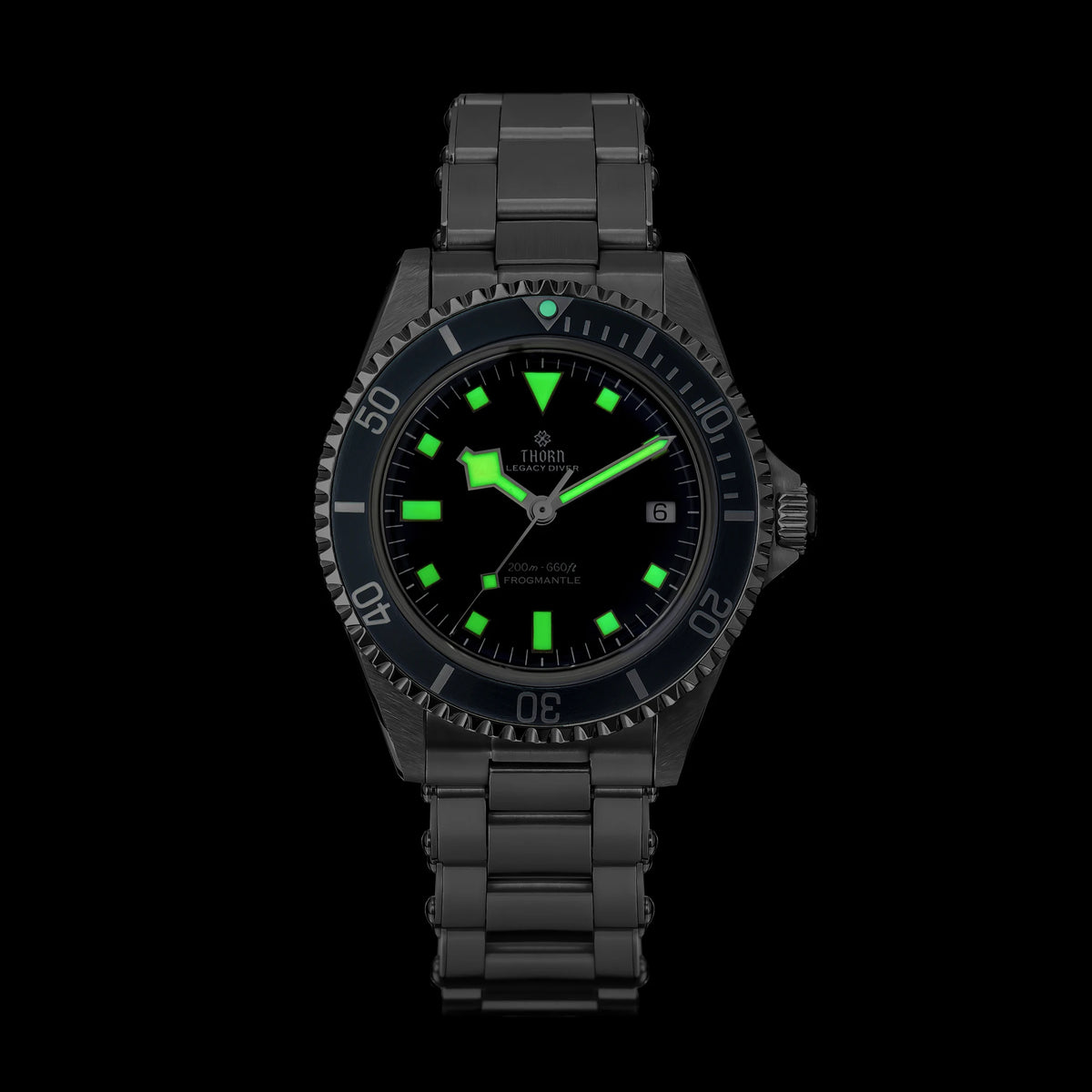 THORN T023 V2 40mm Men Watch 316 Stainless Steel PT5000 Automatic Movement Mechanical Watch Sapphire 200m Waterproof Writwatch