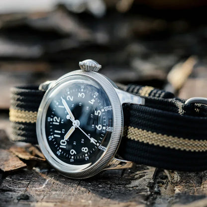 RDUNAE RA05 Vintage Military Watch 2035 Movement Quartz K1 Mineral Glass Crystal Stainless Steel Luminous Waterproof Men Watches