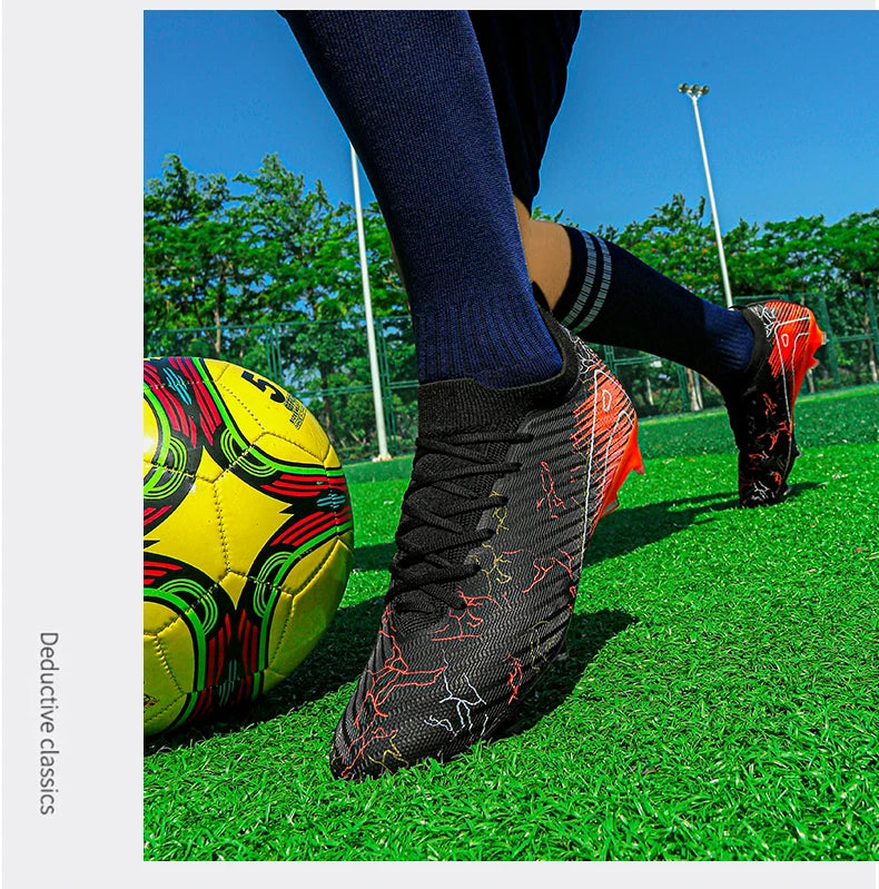 New Men's Football Boots Sneakers FG Soccer Shoes Training Wholesale Top Quality Cleats Non-Slip Drop Shipping Unisex Adult