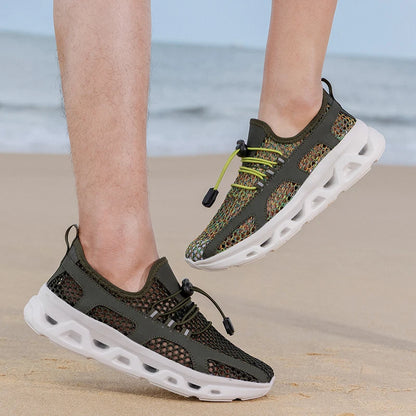 2026 Men Women Quick-Dry Wading Shoes Water Breathable AquaIn Upstream Antiskid Outdoor Sports Wearproof Beach Sneakers 39-46