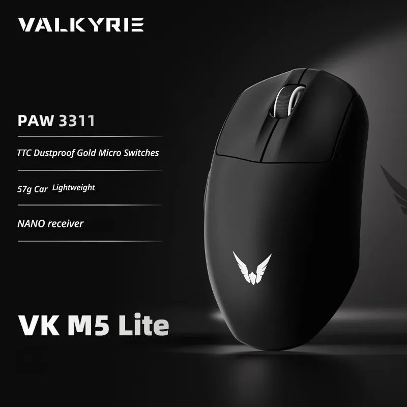 VALKYRIE VK M5 PRO Wireless Gaming Mouse with Dual 8K Polling, Intelligent Display, Lightweight Ergonomic Low Latency Mouse