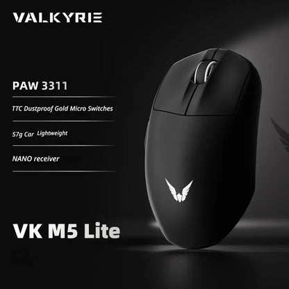 VALKYRIE VK M5 PRO Wireless Gaming Mouse with Dual 8K Polling, Intelligent Display, Lightweight Ergonomic Low Latency Mouse