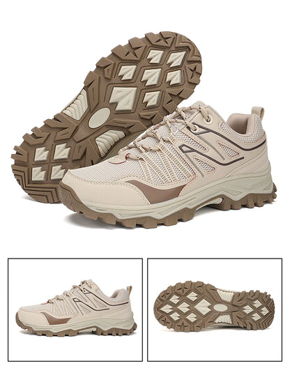 New Large Outdoor Mountaineering Shoes Men Spring and Autumn Mesh Breathable Sneaker Outdoor Travel Hiking Non slip Shoes