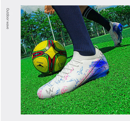 New Men's Soccer Shoes Training Wholesale Top Football Boots Sneakers FG Quality Cleats Non-Slip Drop Shipping Unisex Adult