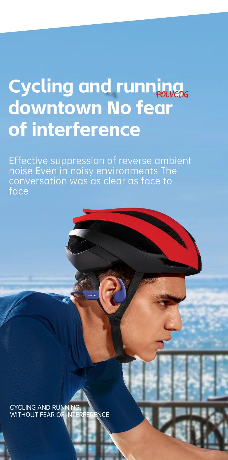 POLVCDG X7 Bone Conduction Headphones Bluetooth 5.3 IPX8 Waterproof Swimming Headset with 32GB MP3 Memory & Microphone