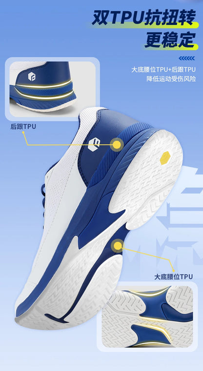FitVille Pofessional Tennis Shoes for Mens  Soprt Shoes Training Sneakers Anti-Slip Sweat Absorbent Swollen Feet Arch Support